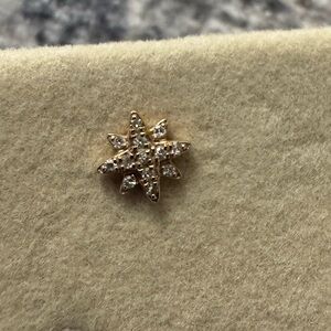 Sydney Evan Starburst Diamond Stud Earrings 14k Rose Gold Pair